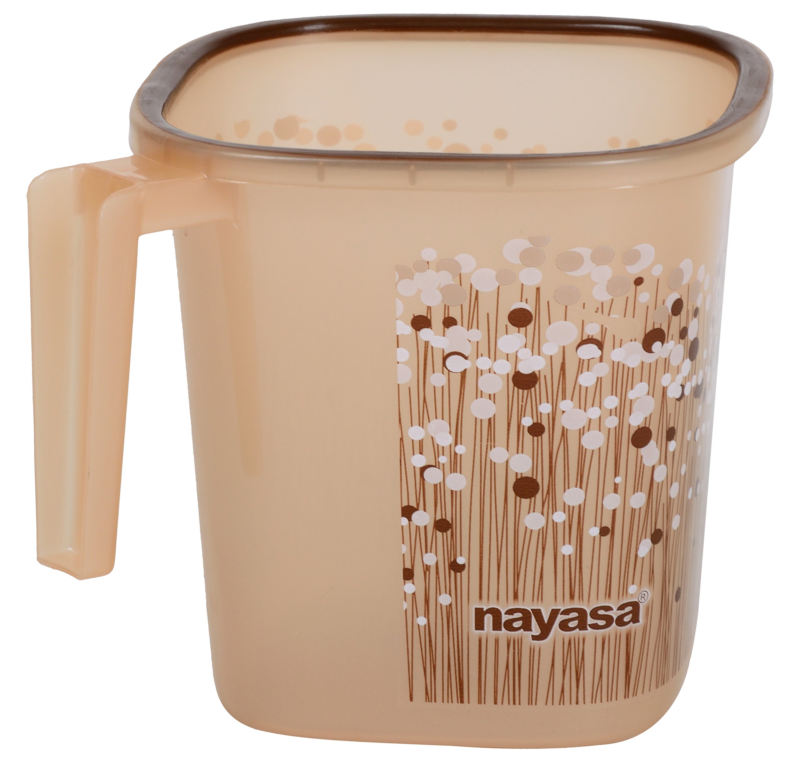 Nayasa Plastic Bathroom Set -Brown - 6 Piece 2
