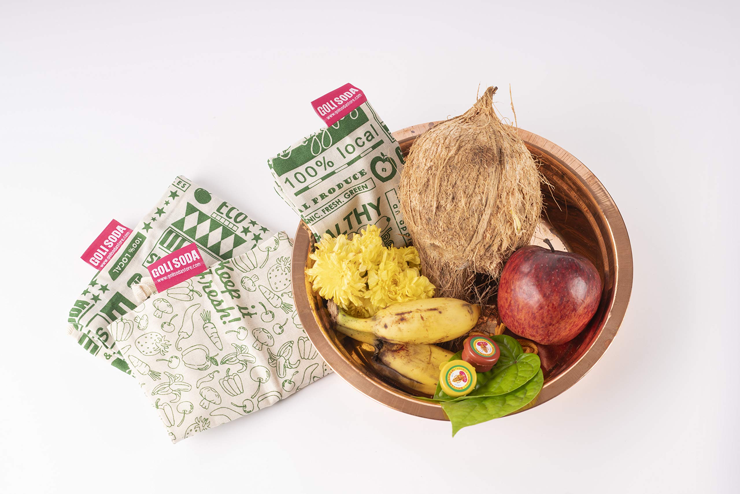 GOLI SODA Go Green Thamboolam Bag ( Set of 4) - Small