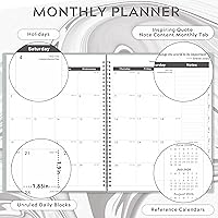 Vista 4 de Planificador/Calendario Mensual 2026-2028 - Agenda mensual de 3 años 2026-2028, enero 2026 - diciembre 2028 (36 meses), 9" x 11" (9 x 11 pulgadas)