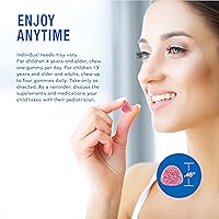 Vista 5 de Gomitas antiestrés Calm de Natural Vitality, un suplemento de magnesio relajante, 120, 1