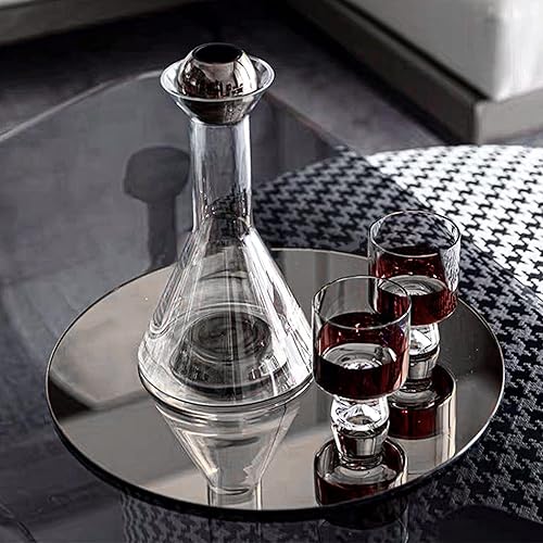 Miniatura 4 de Centro de mesa de boda de espejo redondo, bandeja de velas para decoración de recepción de boda, bandeja circular redonda para fiestas, centros de