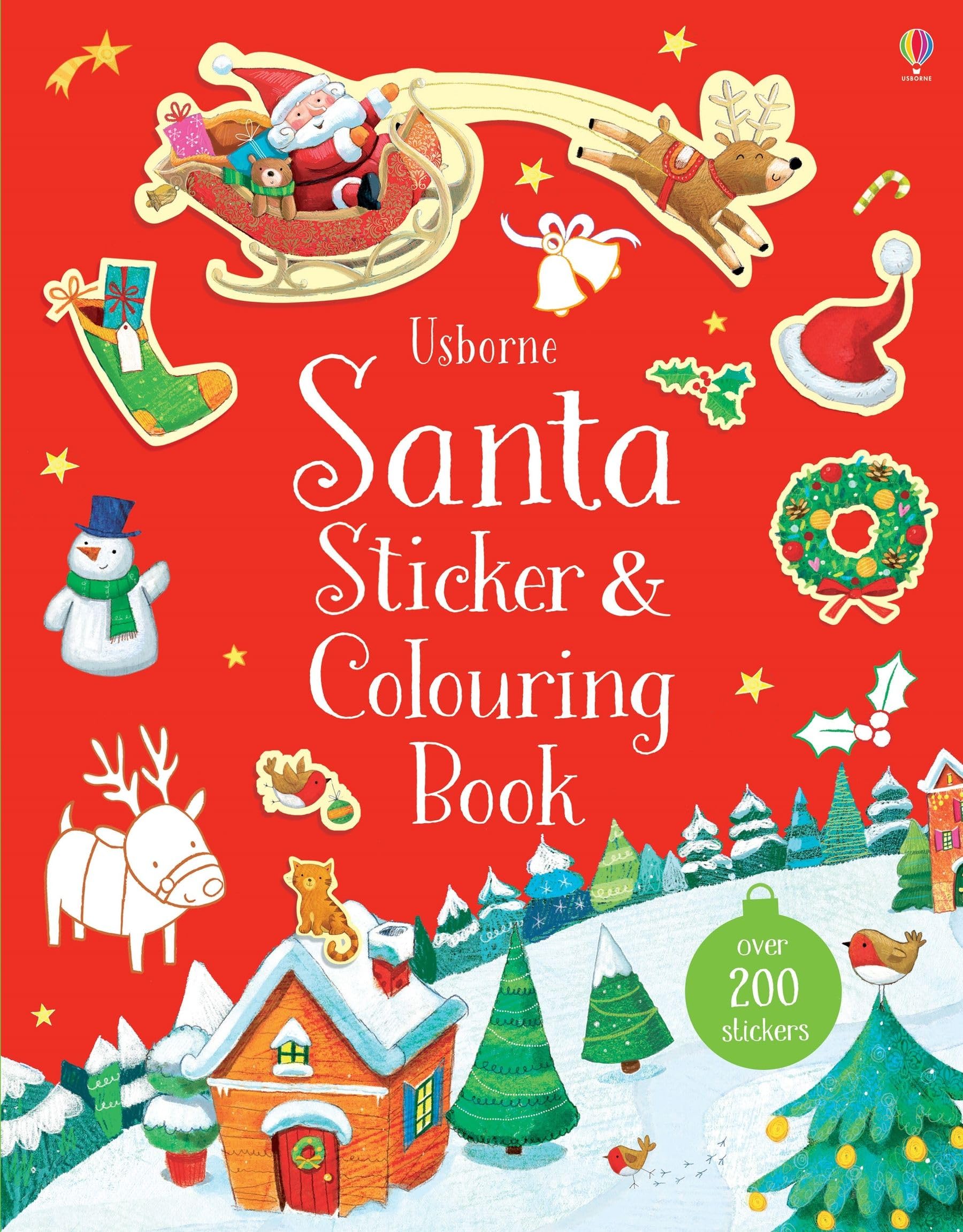 Santa Sticker and Colouring Book-Sam Taplin,Ag Jatkowska,Sam Mer