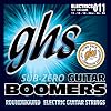 GHS Strings Sub Zero Guitar Boomers Electric Guitar Strings CR-GBM, Medium, 11-50