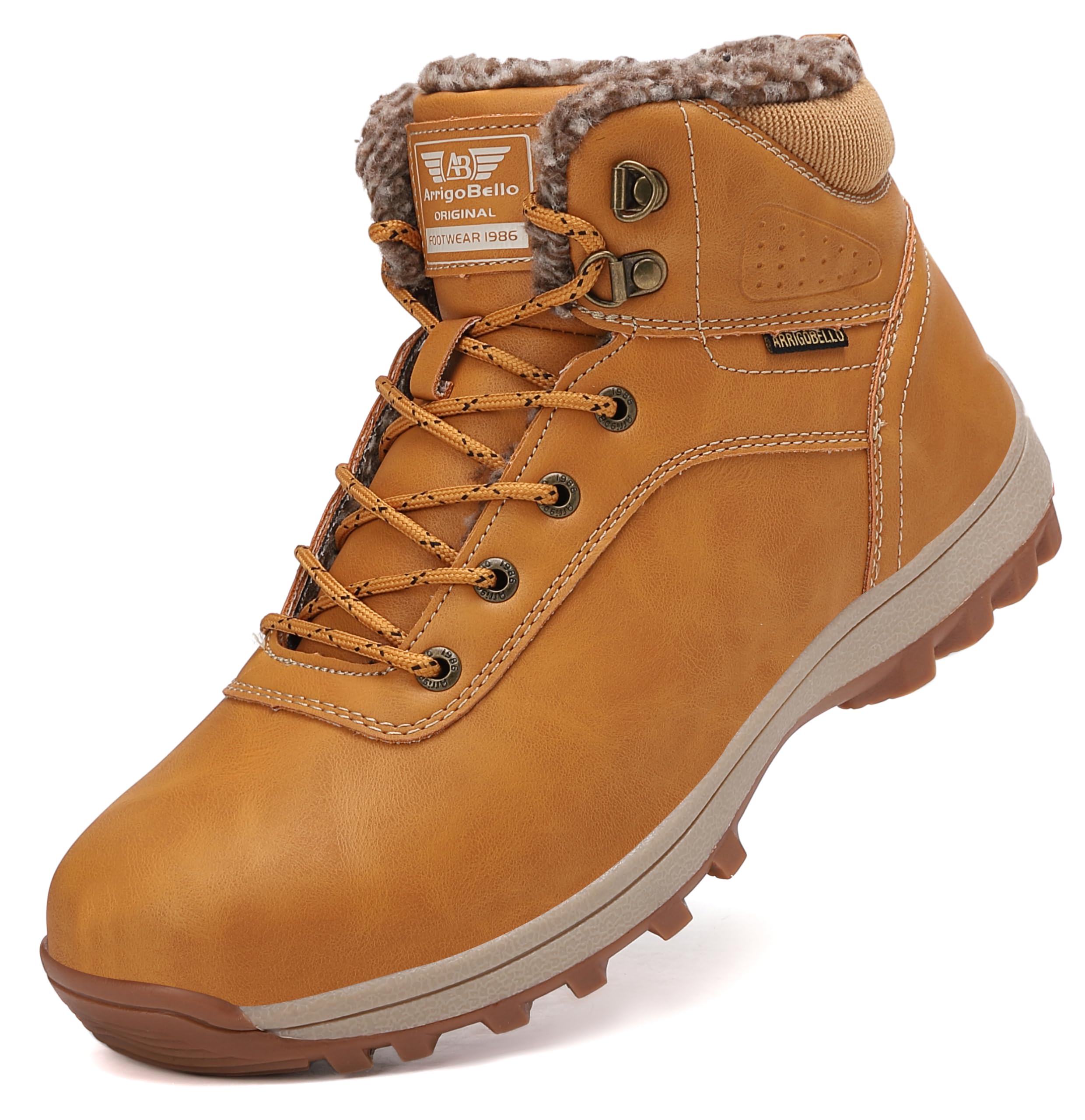 ARRIGO BELLO Stivali Donna Uomo Neve Invernali Scarpe Antiscivolo Allineato Caloroso Boots Outdoor Stivaletti 36-46