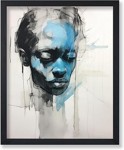 Miniatura 9 de Monem Art Póster de Cara Geométrica - Impresión de Dibujo de Líneas Retro - Arte Moderno - Arte Abstracto - Arte de Rostros - Arte Boho Elegante -