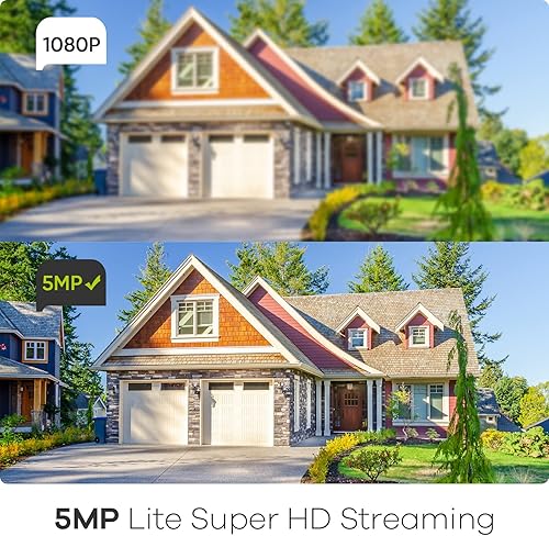 Miniatura 2 de SANNCE 5MP 8 Canales DVR de Cámara de Seguridad, Grabadora DVR de Vigilancia Híbrida 5 en 1 H.264+, Soporta Cámaras de Seguridad IP Analógicas de