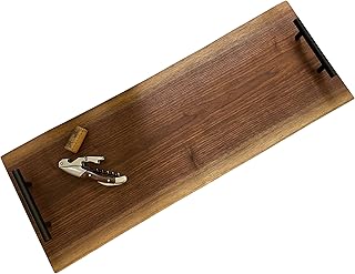 Live Edge Black Walnut Charcuterie Board - Solid Wood, Organic Finish, N...