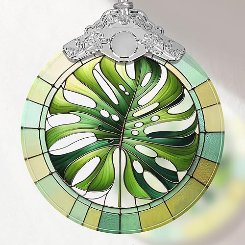 Miniatura 7 de Adorno de vidrio emplomado de gnomo, decoraciones de árbol de Navidad, regalos navideños, ideas de intercambio de regalos Gnomo,Mariposa,Hada de