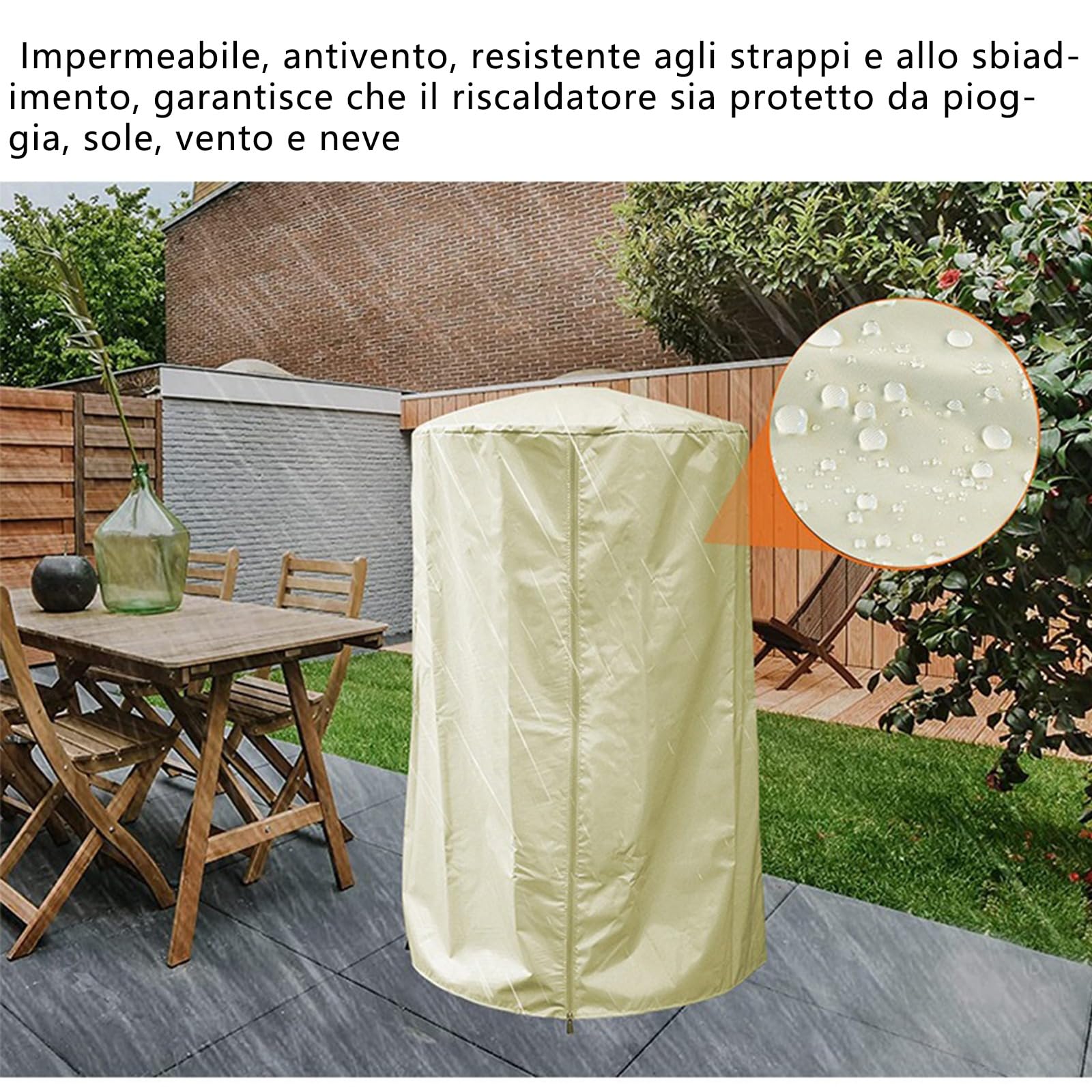2pcs Copertura Antipolvere Impermeabile e Resistente al Sole, Copri Caldaia per Esterni, copricaldaia da Esterno coibentato, copricaldaia da Esterno,Copri Caldaia per Esterni