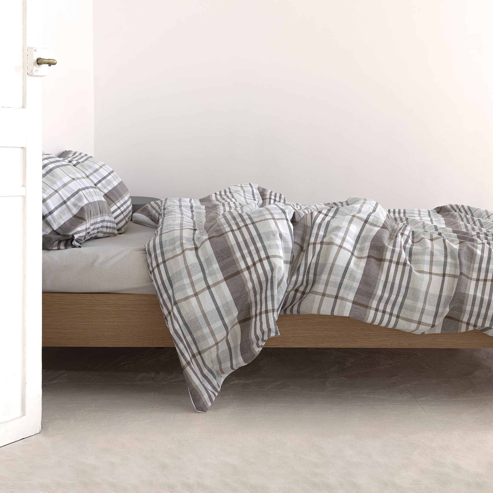 Housse de couette 155x220 parure de lit une personne Laida