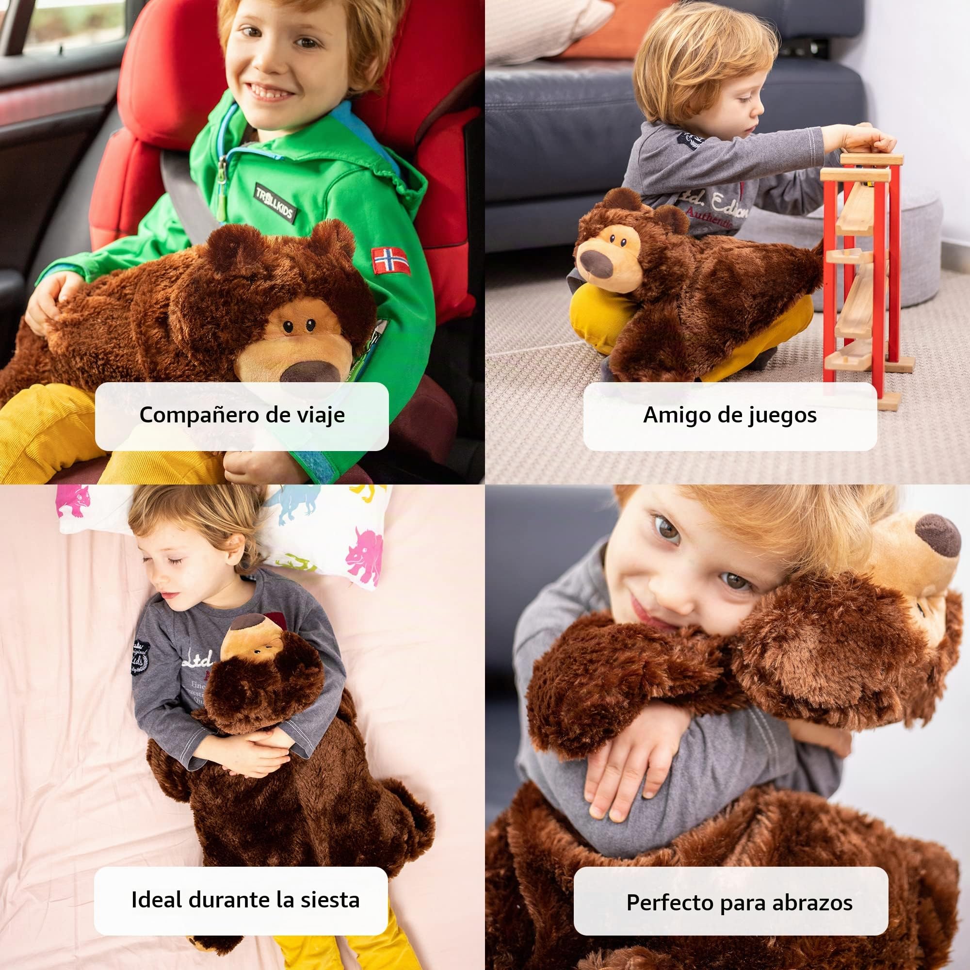 Cojín De Regazo Con Lastre Para Niños | Calmante Y Reconfortante | Animal De Regazo | Peluche Sensorial | Manta De Regazo Para Trastorno Sensorial | Ayuda En Autismo, Tdah, Ansiedad Estrés | 2.3 Kg