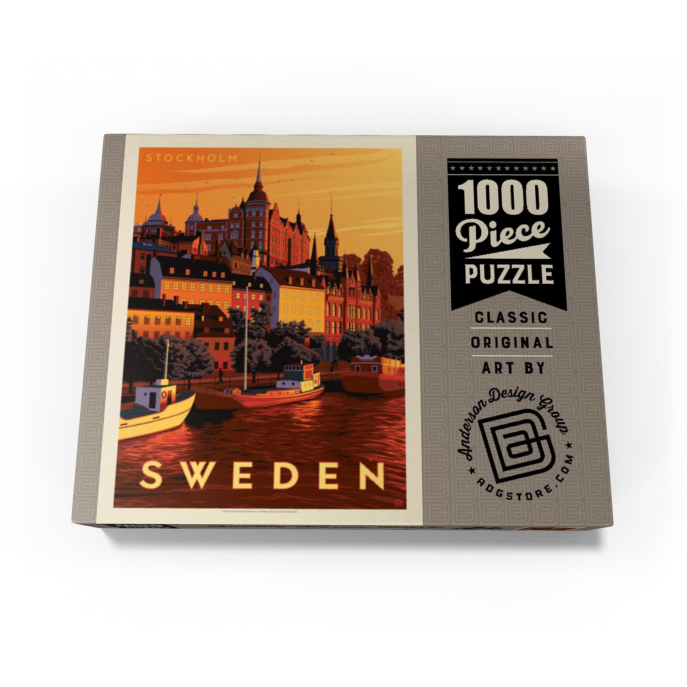 Amazon.com: MyPuzzle Sweden: Stockholm, Vintage Poster - Premium