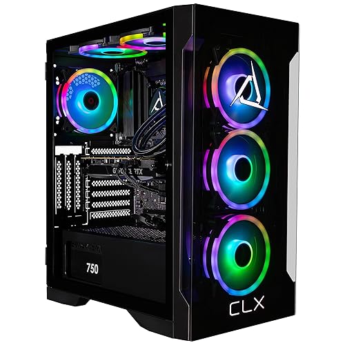 CLX Gaming PC - Intel Core i9 14900KF 3.2GHz, GeForce RTX 4070 Super, 1TB NVMe M.2 SSD, 4TB HDD, 32GB DDR5 RGB Memory, 360mm AIO, WiFi, Windows 11 Home, Black - 14900KF | RTX 4070 Super