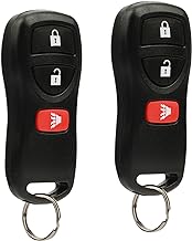 Key Fob Keyless Entry Remote fits Nissan Frontier Armada Murano Pathfinder Quest Sentra Titan Versa Xterra/Infiniti QX4 FX35 FX45 (KBRASTU15), Set of 2