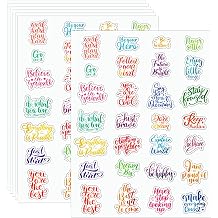 Glenmal 840 Pcs Inspirational Sticker Mothers Day Sticker Graduation 2026 Motivational Decal Kindness Aesthetic Word Decal for Adults Nurse Teacher Appreciation Journaling ScrapbookRainbow Color