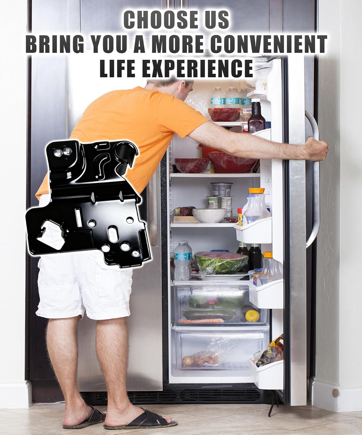 Replacement Samsung DA97-12573A Refrigerator Door Hinge kit,fit a Variety of Samsung Fridge Models,Compatible with RF28HFPDBSR/AA,RF323TEDBWW/AA,RF31FMEDBWW/AA,RF32FMQDBSR/AA Etc