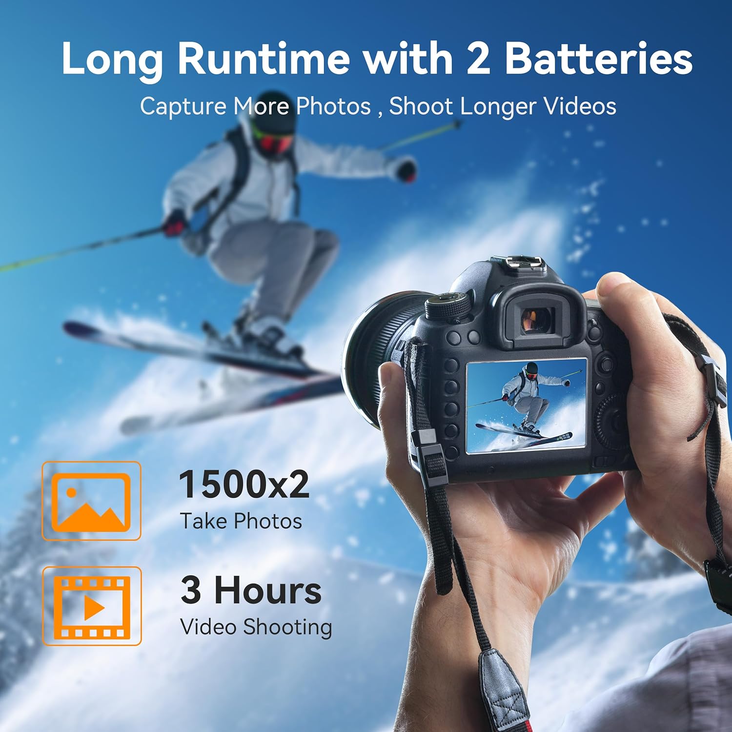 ENEGON EN-EL15C Dual Battery (2-Pack 3000mAh) and 20W Storage Fast Charger Set Compatible for Nikon ZF Z6,Z7 Z8 D7500 D7000, D7100, D7200 D500, D600, D610, D750,D780 D800,LED Display - Image 5