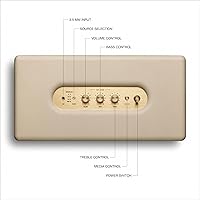 Vista 6 de Marshall Woburn III Bocina Bluetooth para el hogar - Sonido estéreo fuerte con controles de graves y agudos Alimentación mediante enchufe Crema
