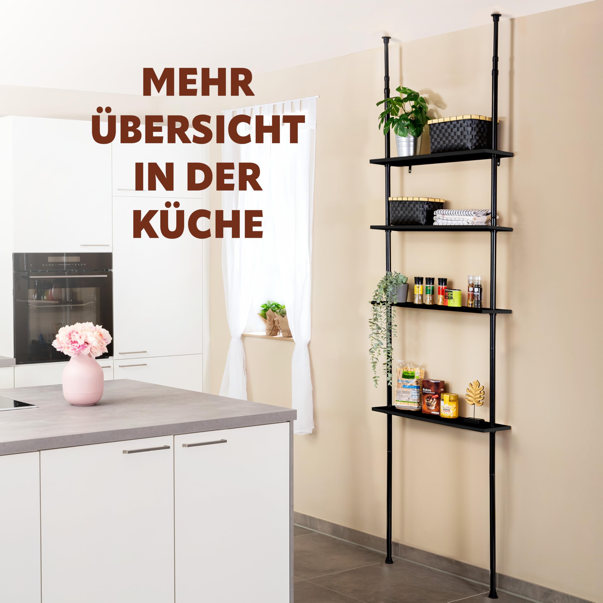 Breerann Telescopic Flower Shelf With 4 Shelves And Clibing Aid - View #9