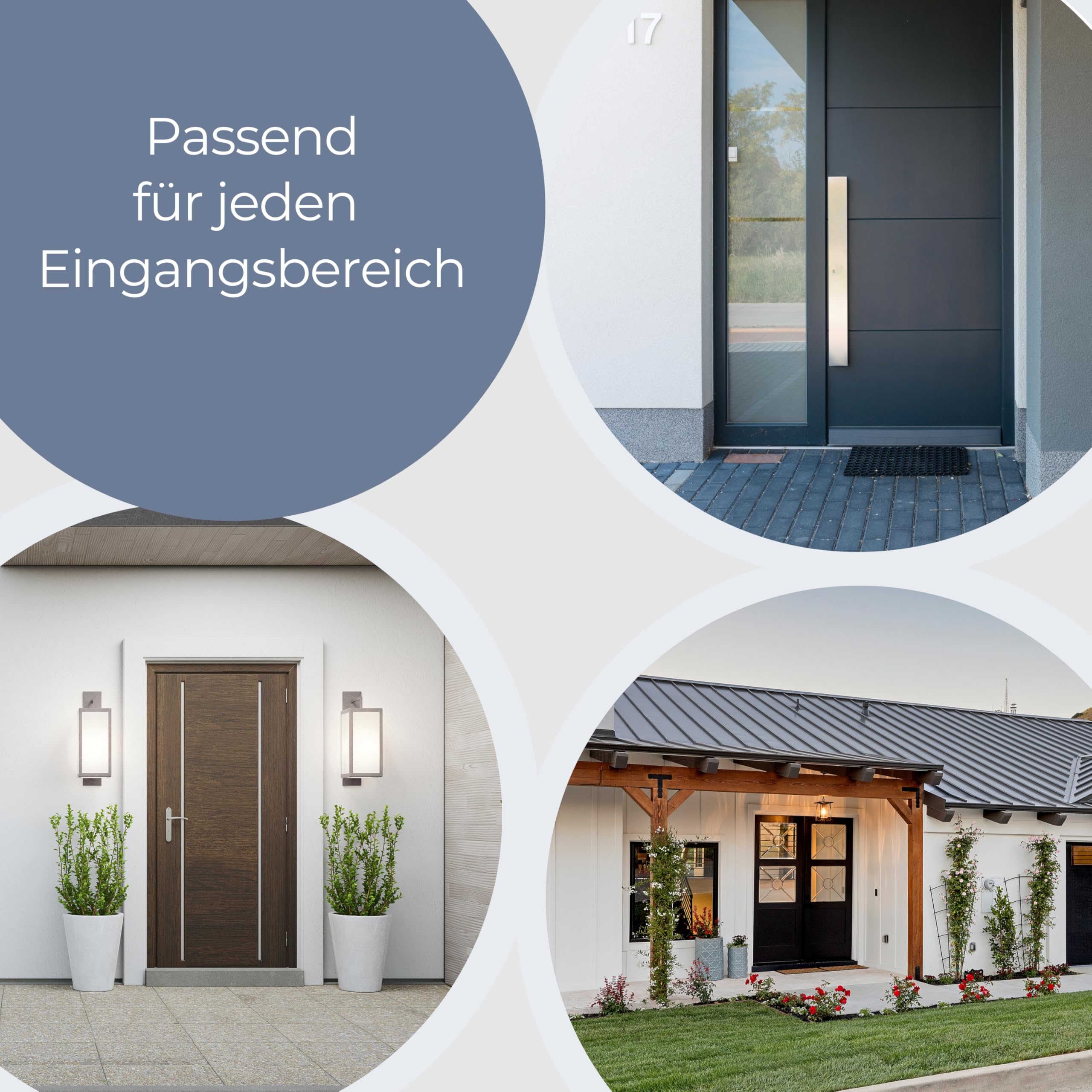 Namensschild für Ubiquiti UniFi G6 Entry aus Edelstahl & Hochglanz Acrylglas - Zubehör Schild für Video Türklingeln & Smart Home Systeme - Personalisiert & wetterfest (34x24 cm)