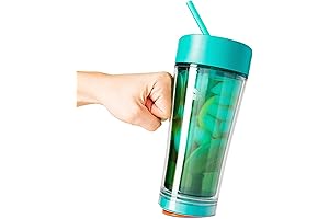 Mighty Mug Solo: Unspillable, Leak-Proof, Double-Walled Tumbler with Straw