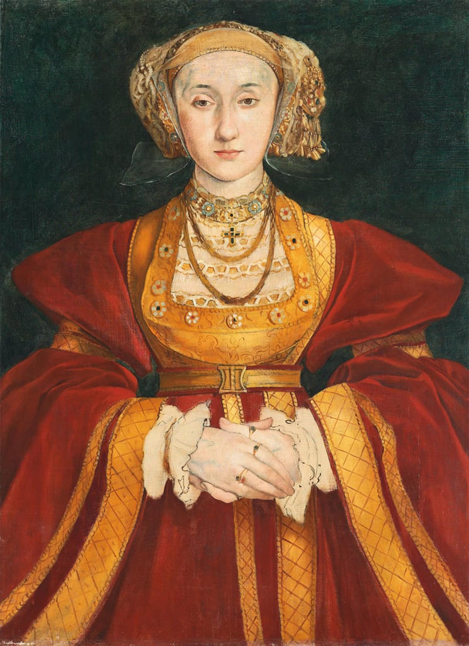 POSTERIIk Vintage Art Print Images Pictures Print Anne of Cleves After Hans Holbein the Younger by Edgar Degas Modern Colour Posters for Office Home Decor 60x90cm