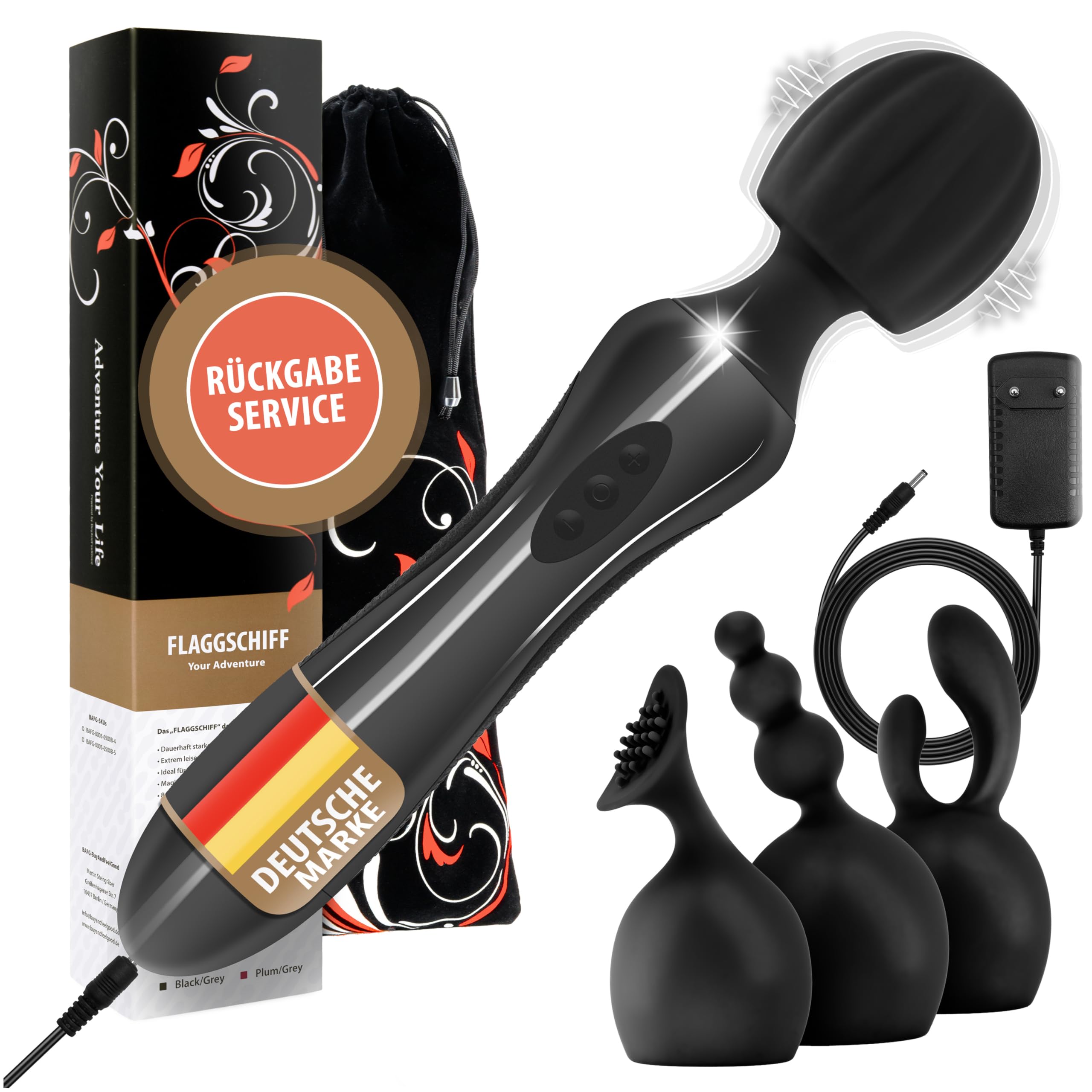 FLAGSHIP - vibratoreper donna [EXTRA FORTE] sexy I dildo I sexytoysys donna | vibratore I magic wand I SILICONE PREMIUM I plug anale I vibratoreper donna punto g squirting I sex toys I sexytoysys coppia