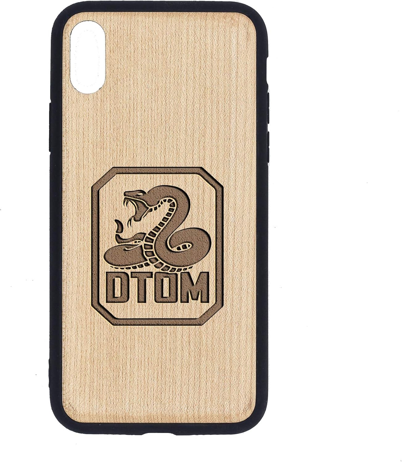 DTOM PVC iPhone Xs MAX Case Maple Premium Slim