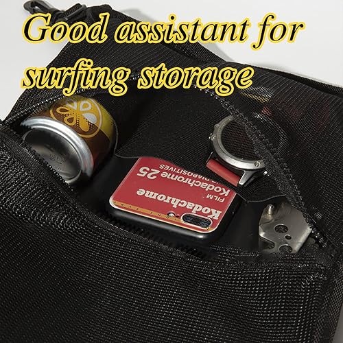 Miniatura 7 de Bolsa de malla para tabla de remo de pie, tabla de surf, kayak, negro, talla única