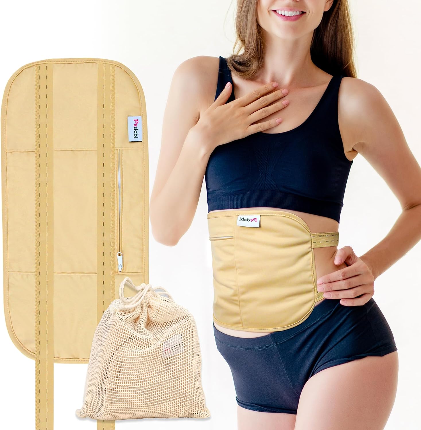 Castor Oil Pack, Pedobi Castor Oil Pack Wrap Organic Cotton