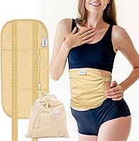 Vista 1 de Paquete de aceite de ricino Pedobi - Envoltura de algodón orgánico reutilizable y compresa de aceite de ricino altamente absorbente