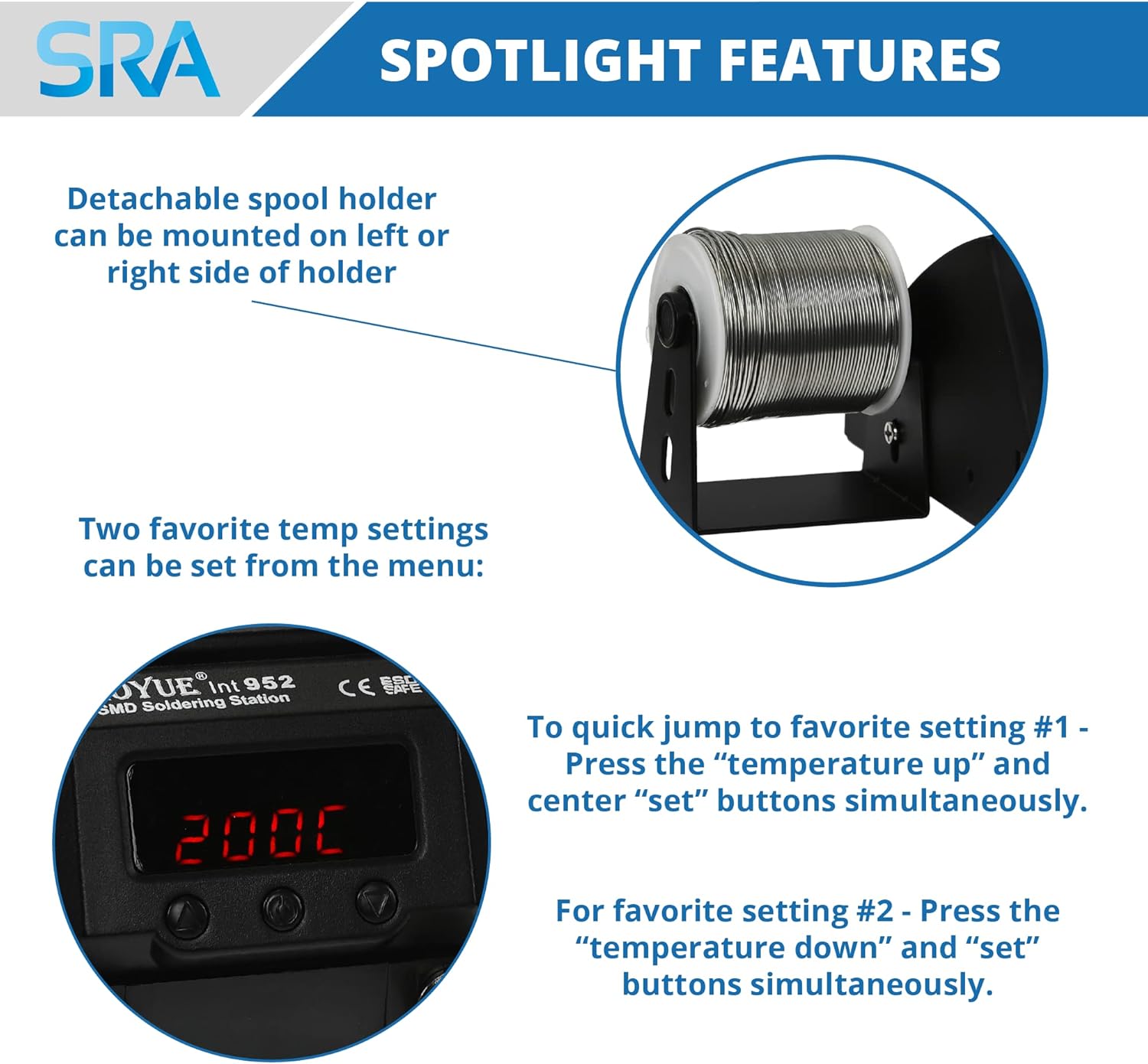 Aoyue 952 Micro Tweezers De-Soldering Station