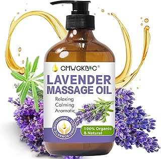 Sponsored Ad - Lavender Oil Massage Oil for Massage Therapy, Massage Oils for Date Night, Lavender Essential Oil Carrier O...