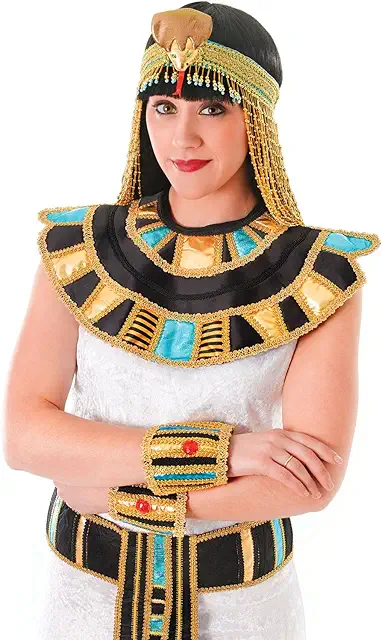 Egyptian Collar for Kids - Gold Costume Accessory for Halloween & Theme Parties