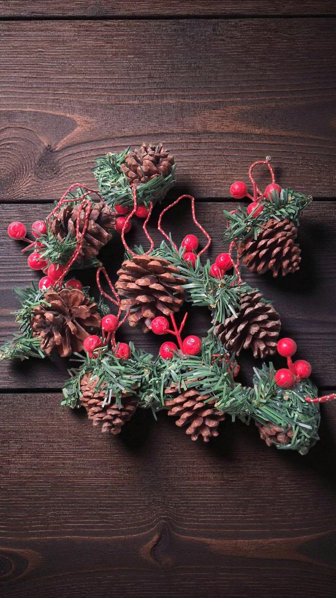 Natural Dried Pine Cone Flower for Christmas Festival Decoration | Christmas Ornaments for Tree Decoration Pack of 10-image-21