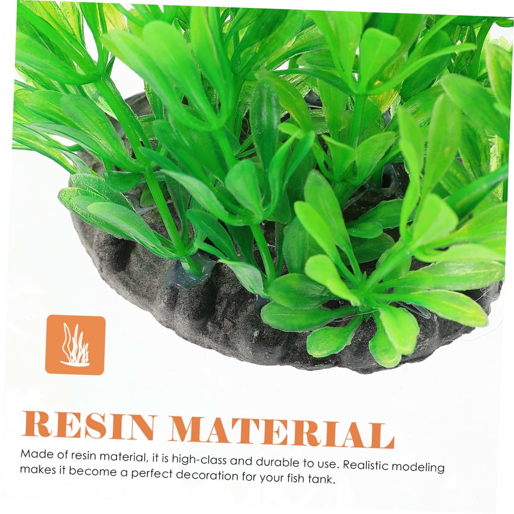 Toddmomy 2ensembles Set De Plantes Aquatiques Artificielles pour Aquarium Décorations De Réservoir De Poissons Faux Plantes De Rocaille Naturelle Et Végétation