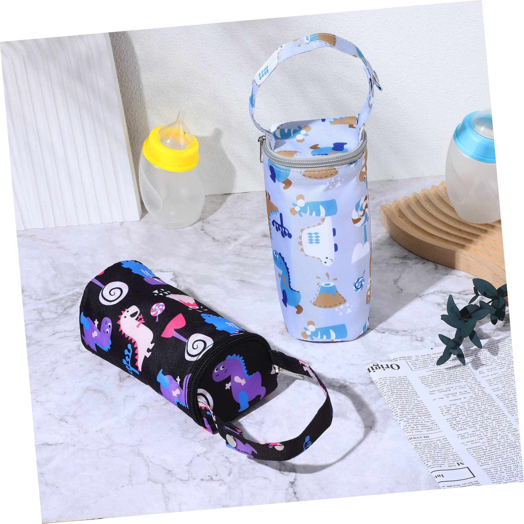 ERINGOGO 6piezas Bolsas Térmicas para Biberones De Oscuro Aislante Portátil para Leche Materna para Paseos y Viajes Compatible Carritos y Mochilas