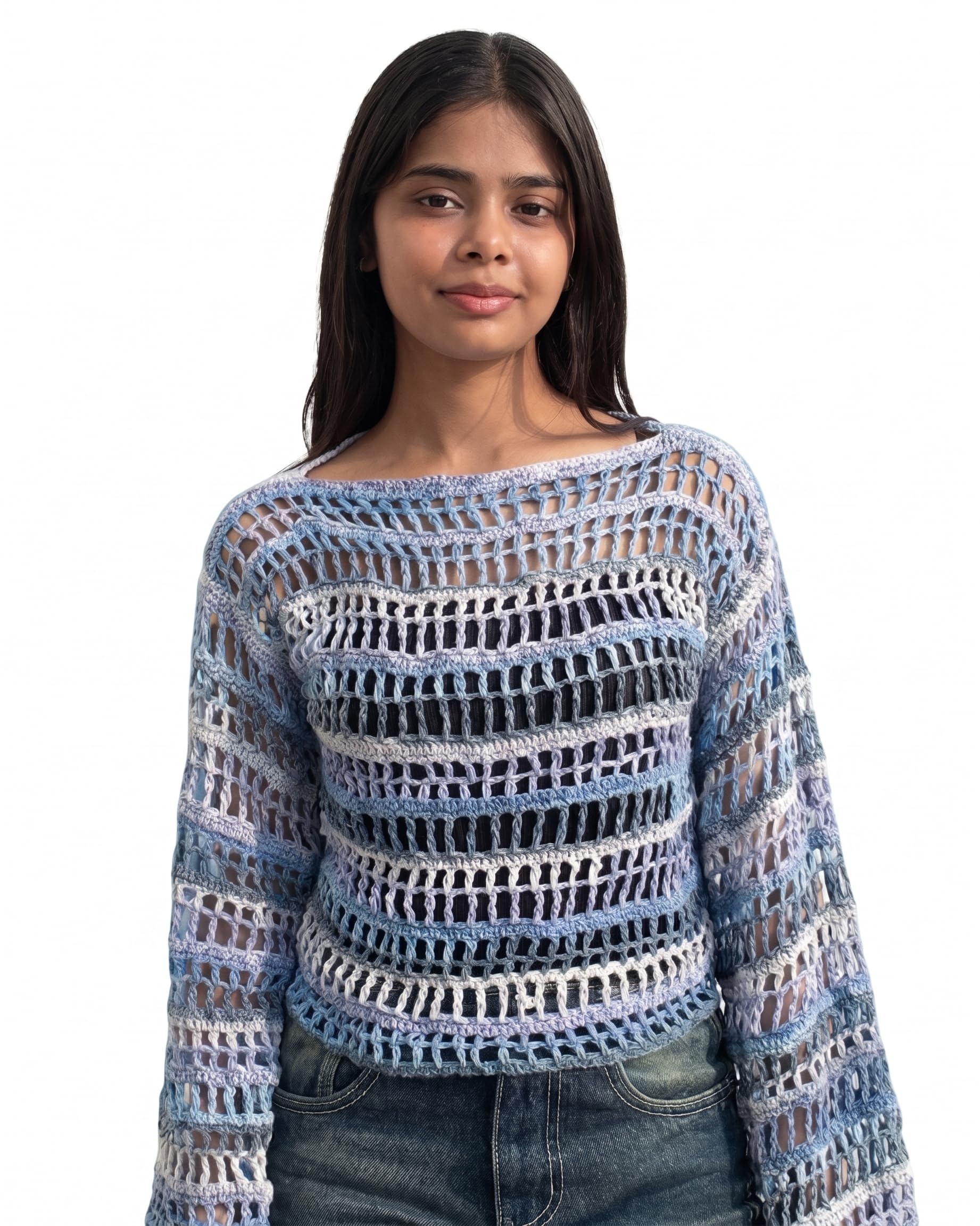 Mistwave – Crochet Open-Knit Sweater-picture-39