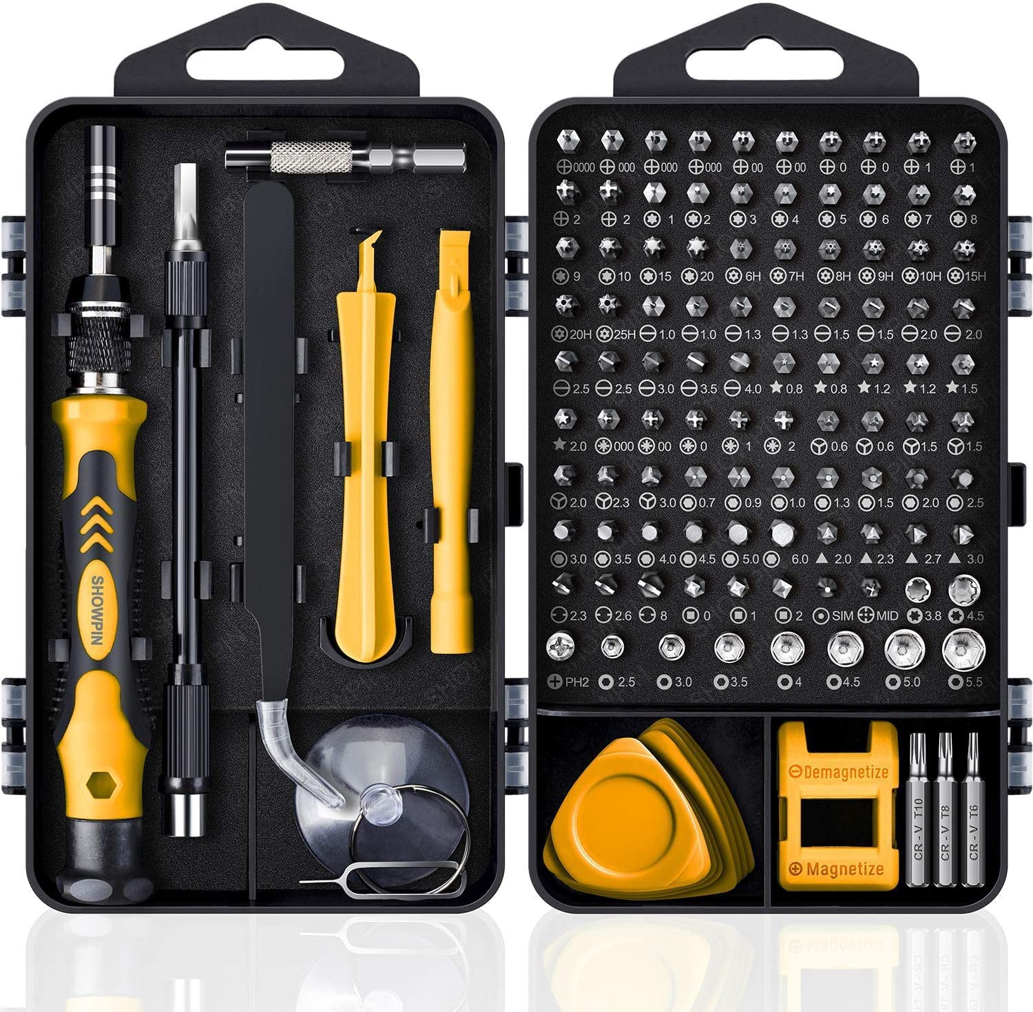 Bonzella Screwdriver Set, 115 in 1 Professional Precision Screwdriver Set, Multi-Function Magnetic Slot Wrench Bits Repair Combination Screwdrive Tool Kit For Mobiles/Tablets/Glasses/Laptop/PC (B0BPLM77WR) Amazon Price History, Amazon Price Tracker