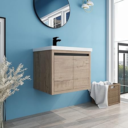 Amazon.com: Beingnext 24 Inch Floating Bathroom Vanity with Sink, 24 ...