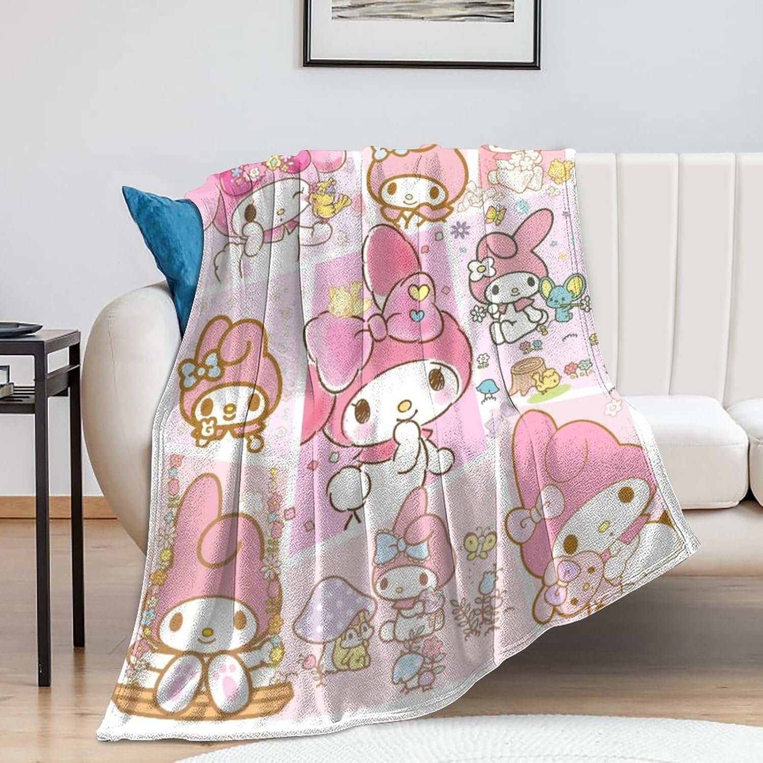 Kawaii Throw Blanket for Kids & Adults 40"x30", UltraSoft