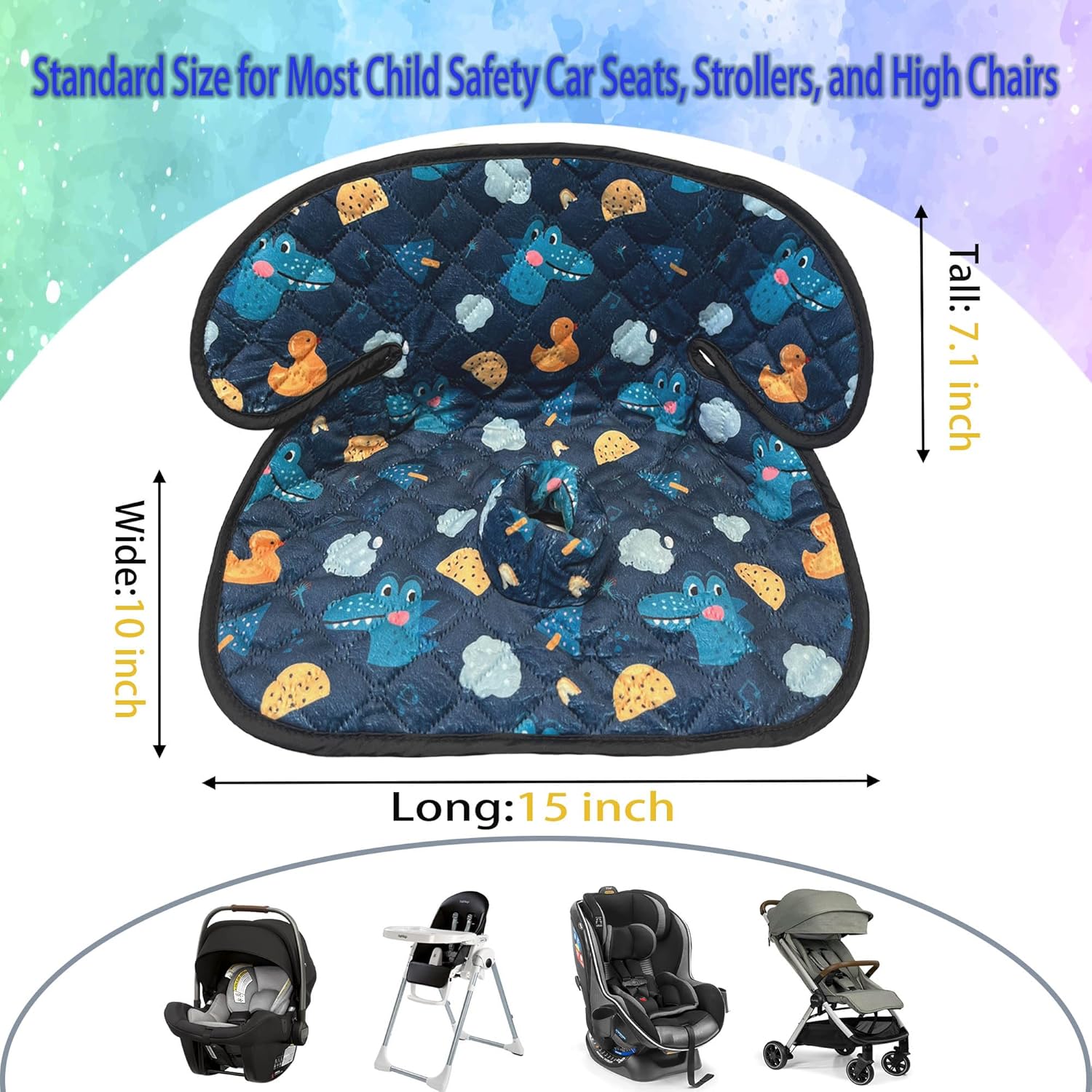 Gulissa 2 Pack Piddle Pad - Potty Training Car Seat Protector, Waterproof Car Seat Cover for Car Seats & Strollers, Non-Slip, Leak-Proof & Washable Fits All Seats for Ages 6 Months to 4 Years (Blue)