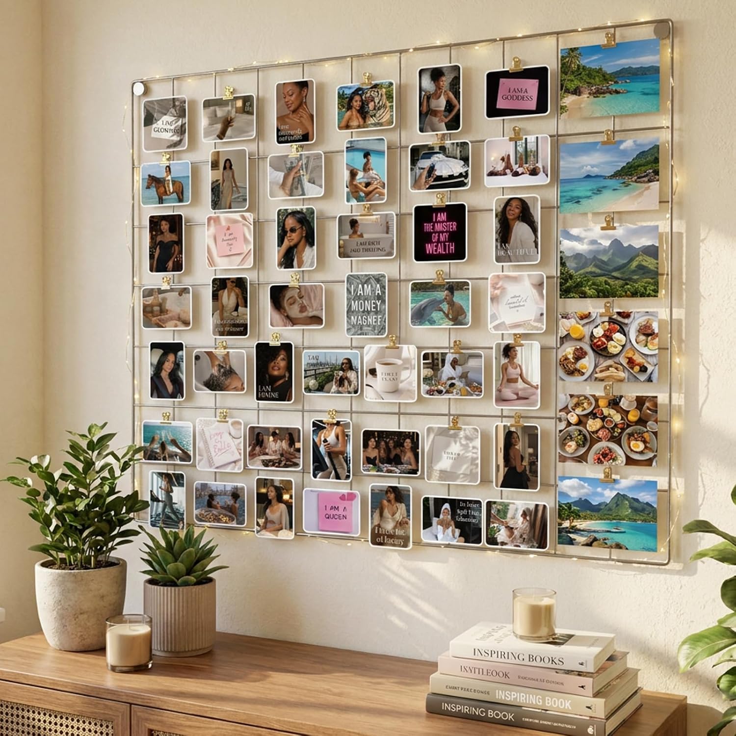 50Pcs Black Women Luxury Rich Girl Vision Board Stickers Supplies image 4