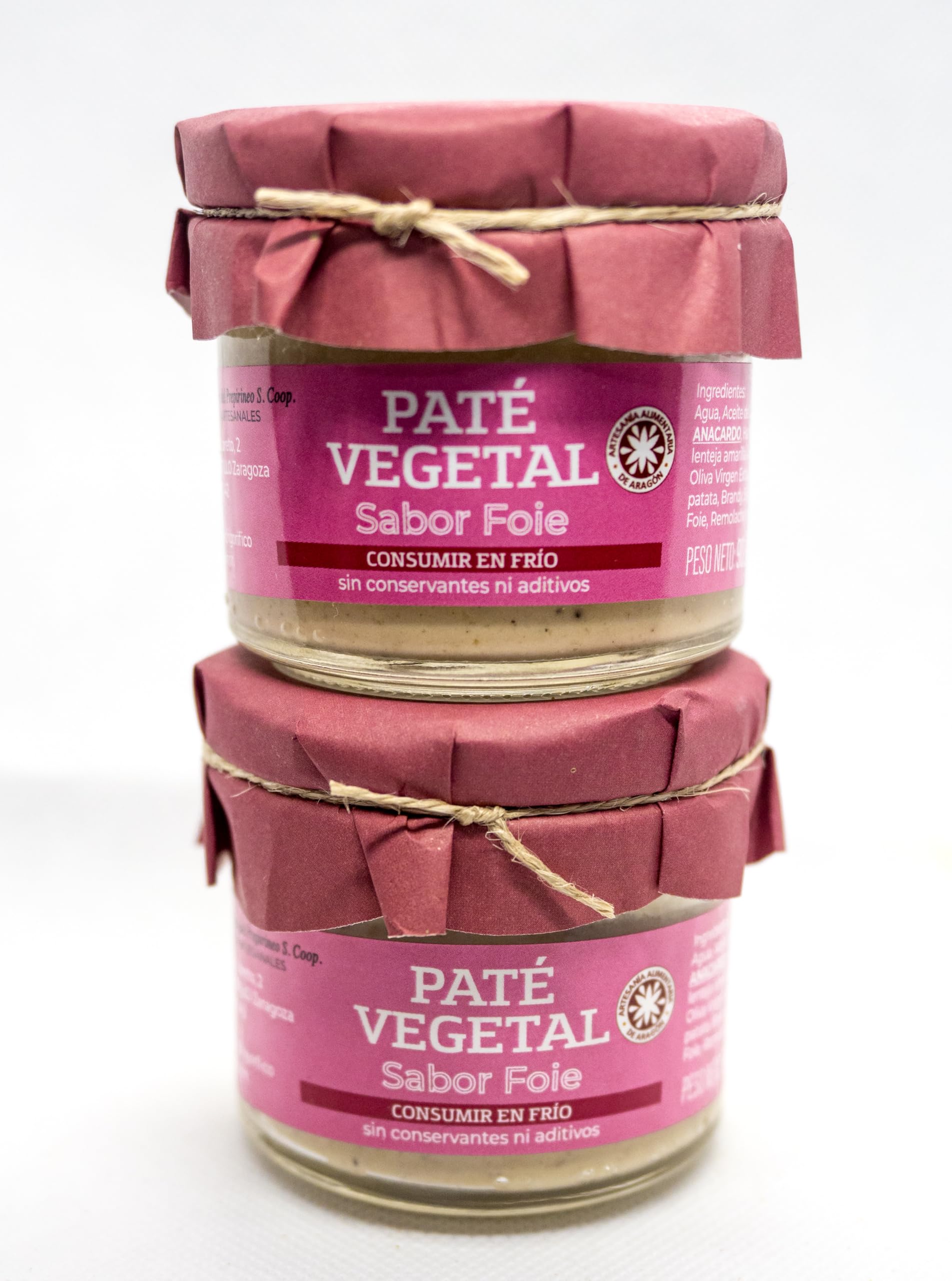 Paté Vegetal Sabor Chorizo (Pack 2x115g) Alternativa Saludable- Con AOVE y Proteína de Garbanzo - Vegano, Gourmet - Sin Aditivos. — view 9
