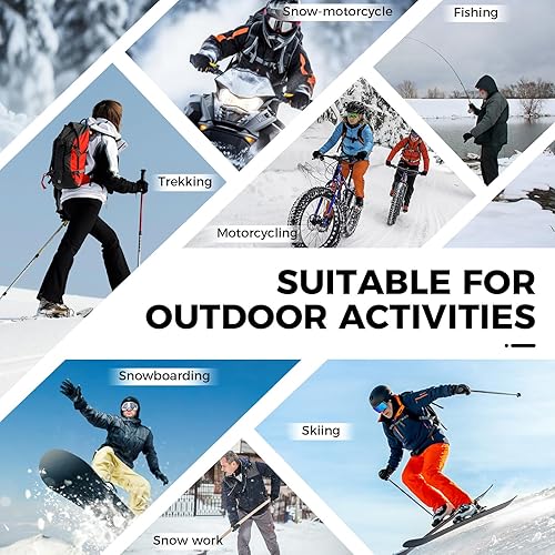 Miniatura 7 de ZENUTA Waterproof Winter Gloves Men, Windproof Snow Ski Gloves, Breathable Warm Thermal Gloves for Women, 5-Finger Touchscreen Gloves for Driving