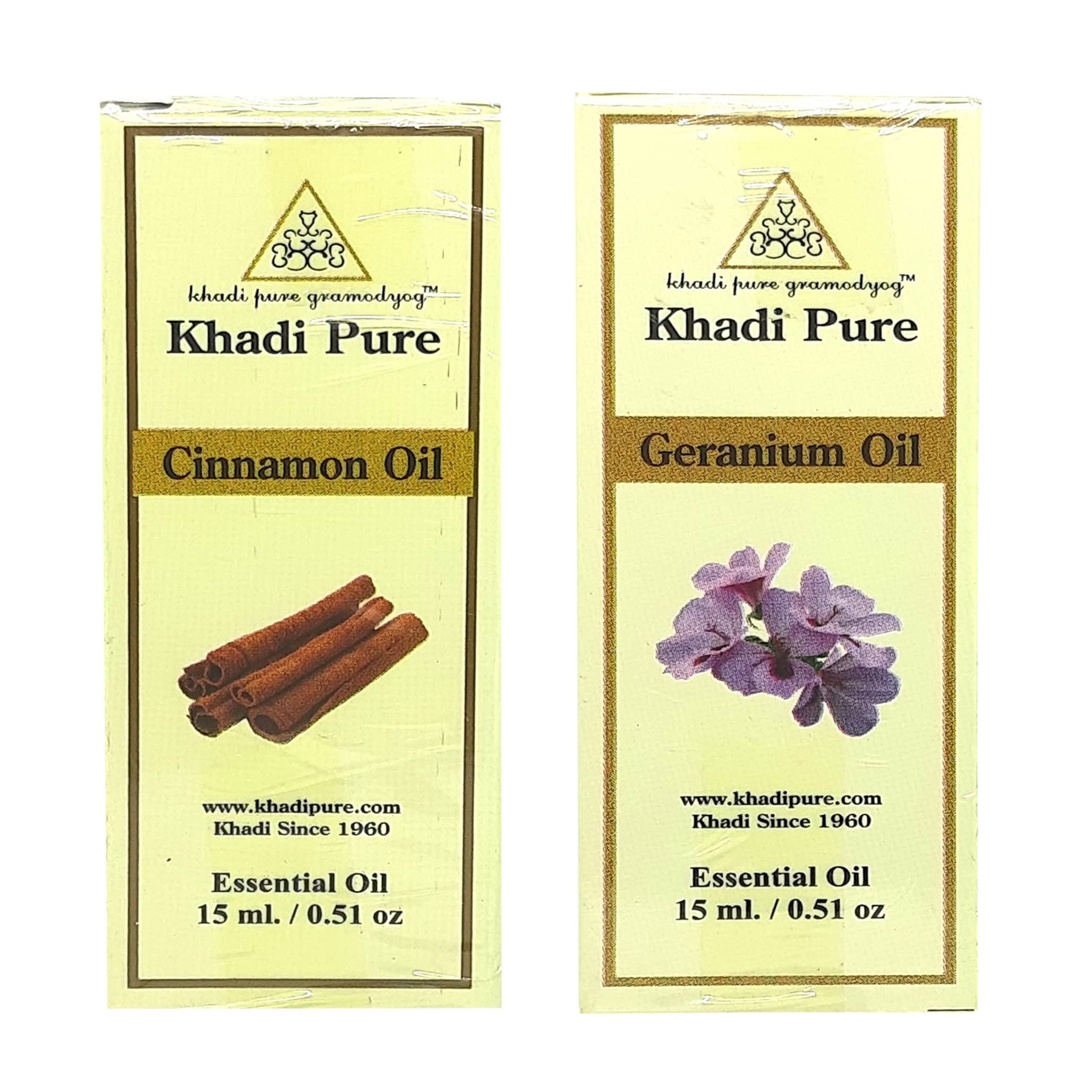 Khadi Pure Cinnamon & Geranium Essential Oil, 15 Ml (Pack Of 2)-image-32
