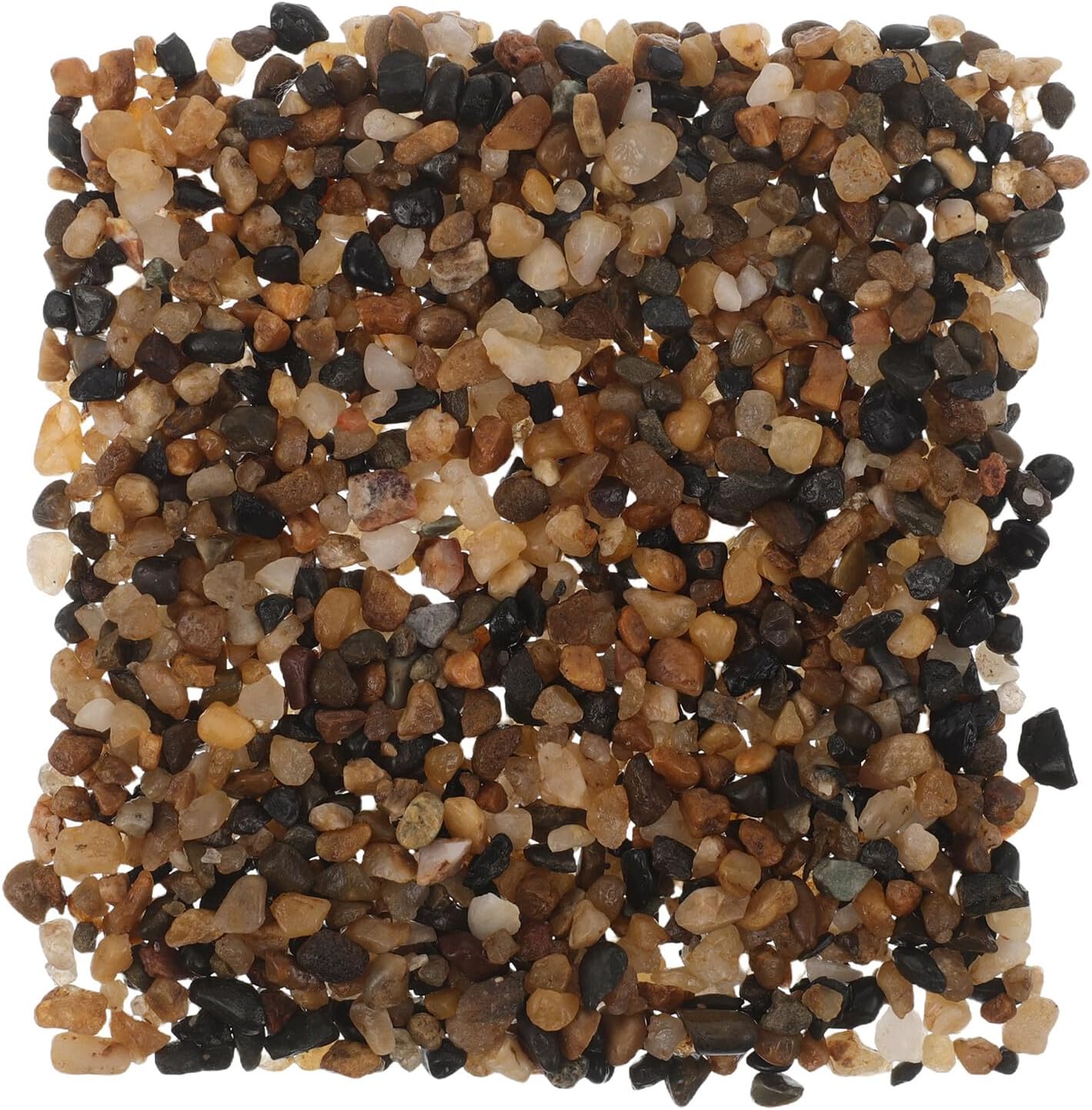 ULTECHNOVO Natural River Rock Aquarium Gravel Pebbles 0.3-0.5cm Small Decorative Stones for Fish Tanks Terrariums and Plant Landscaping, 2lb Natural Stream Bed Substrate