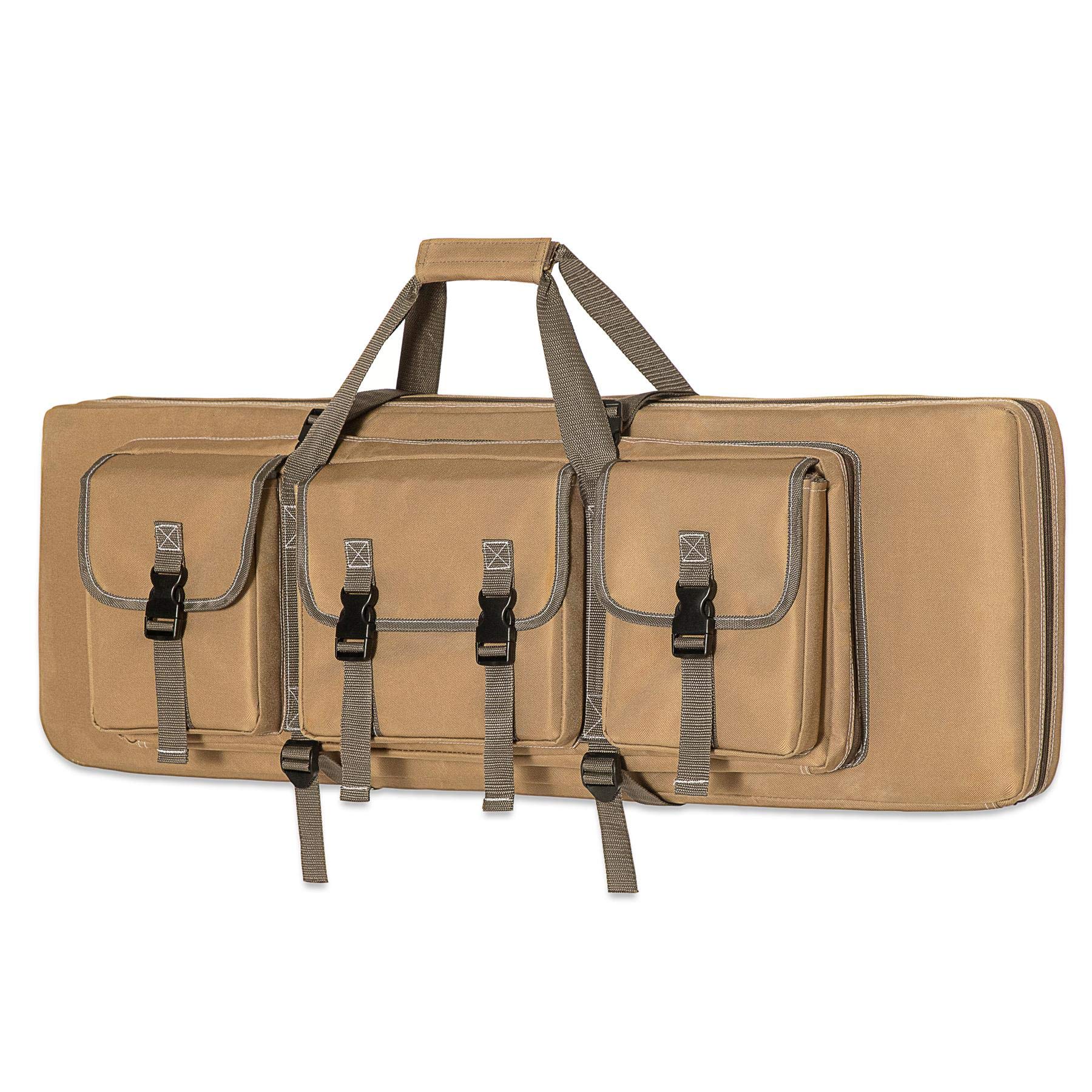 Buy DULCE DOM 32/36/42/48 inch Double Rifle Case Soft Bag Gun Case, Perfect for Rifle Pistol