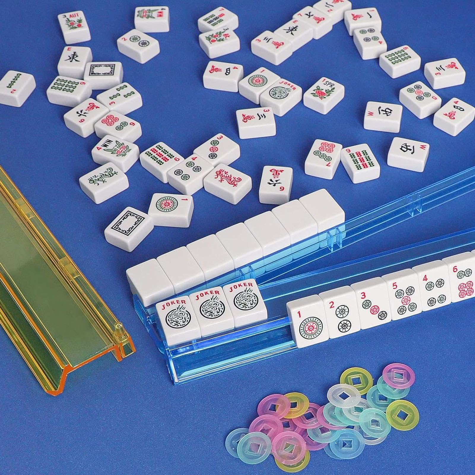 Popychacze do kafelków do gry planszowej Mahjong Zestaw 4 Tacek Na