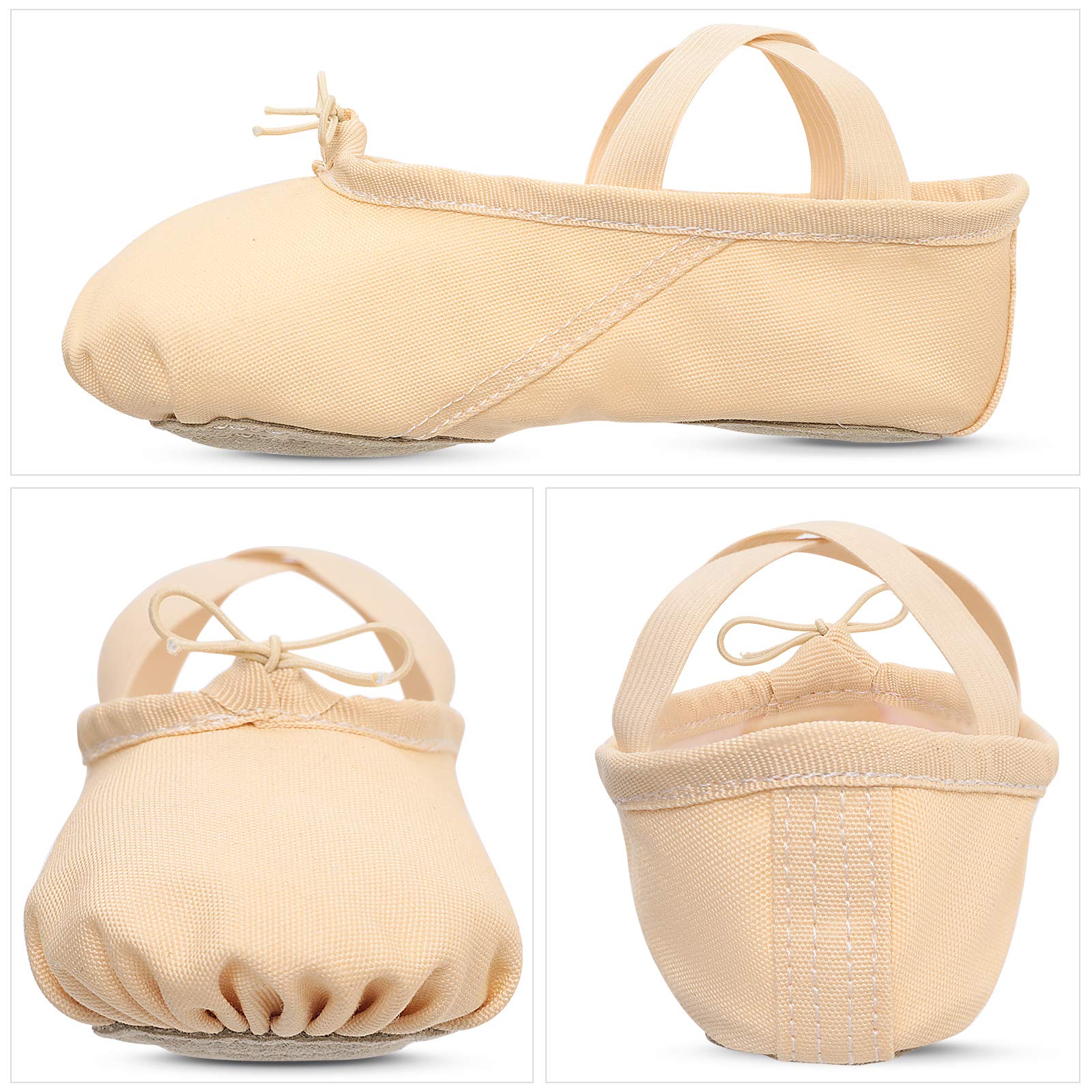 Scarpe Danza Classica Tela Scarpette da Danza per Bambini Ragazze Donne Adulto